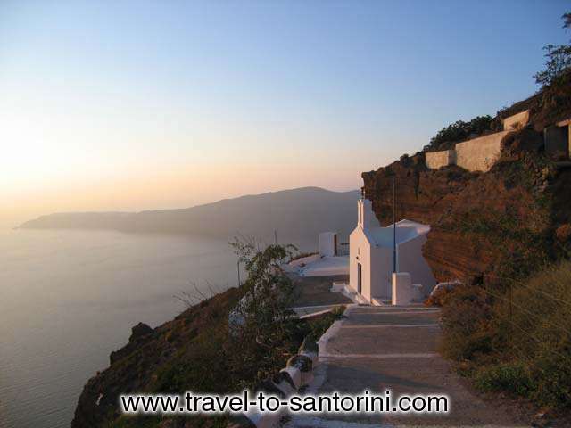 AGIO PNEYMA - Agio Pneyma (holy spirit) church at sunset