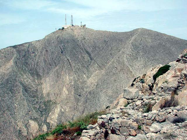 View from below - Some good news as from summer 2005 all the antennas are removed from around the monastery.<br> A new picture coming soon!