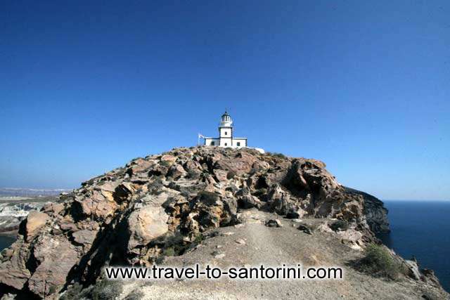 Akrotiri Lighthouse - View of Akrotiri Lighthouse at the southern part of Santorini by Ioannis Matrozos