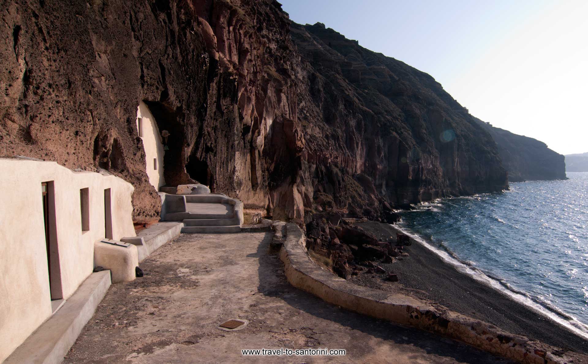 Christos church - View of the church of Christos above the beautiful beach