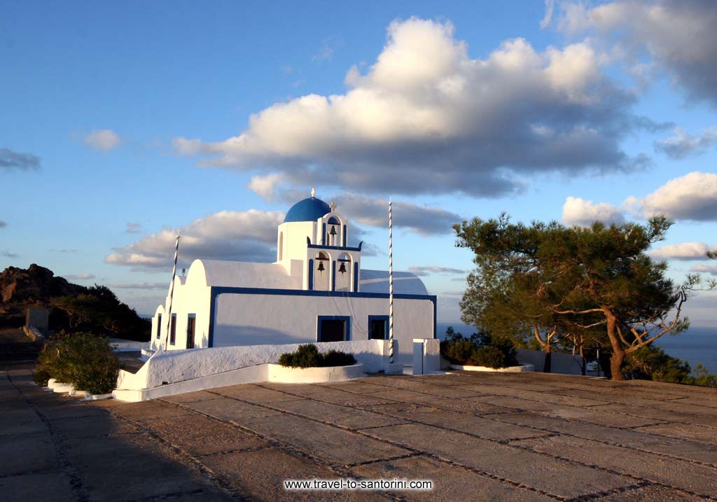 Profitis Ilias - Profitis Ilias church at Imerovigli on the way to Oia by Ioannis Matrozos