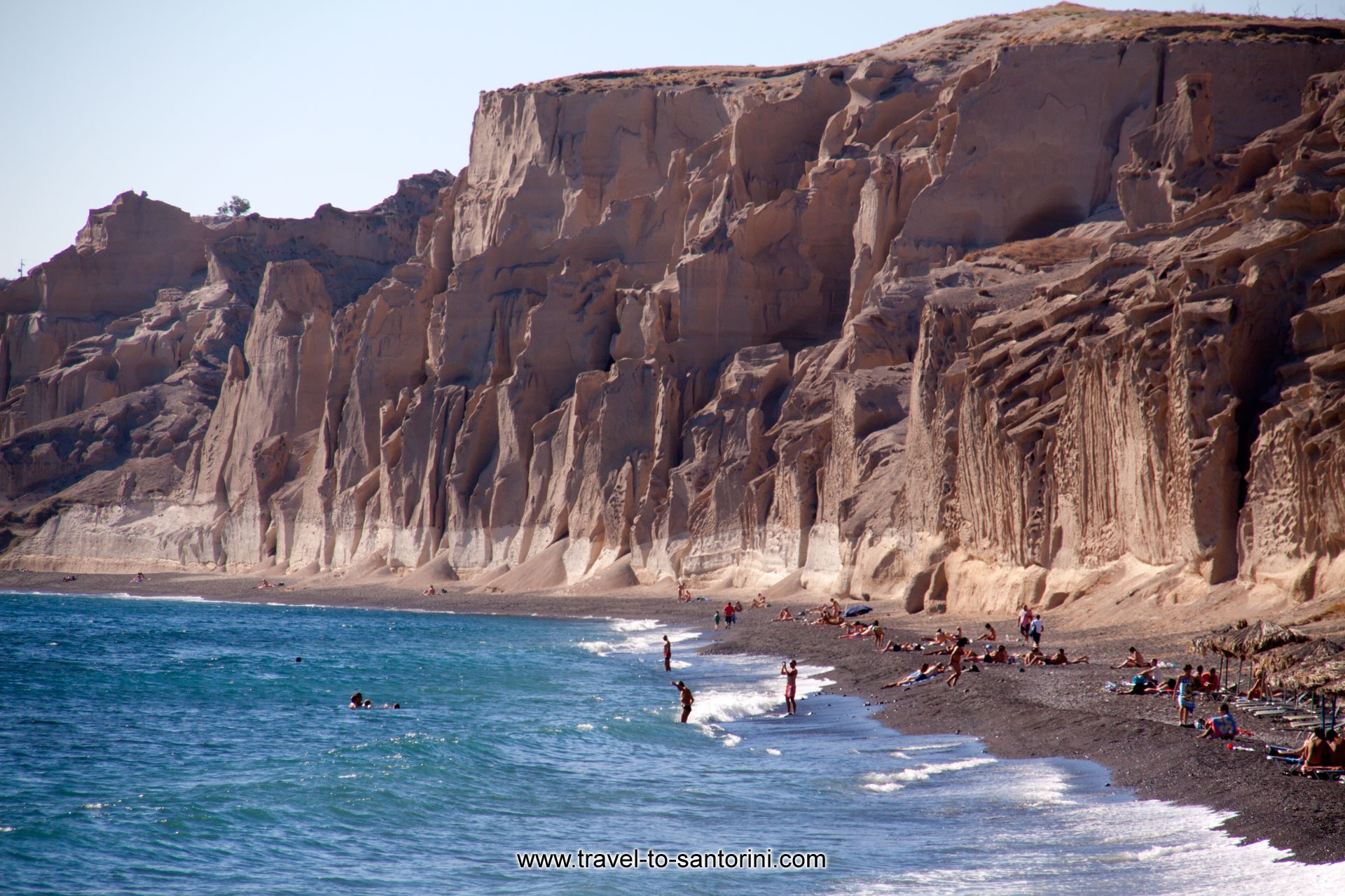 Vlihada beach - After walking about 100 meters from the edge of the bridge on can reach the unspoiled part of Vlihada. No umbrellas or sunbeds, just you and the sea...