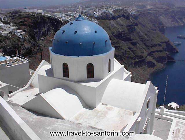 ANASTASI CHURCH - Anastasi (Resurrection) church in Imerovigli. One of the most photographed spots in Santorini.
It is included into most sunset tours in Imerovigli and offers an amazing view of the caldera.
Many weddings every year take place in Anastasis. by Ioannis Matrozos