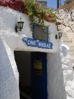 THE CAVE OF NIKOLAS IN  Akrotiri