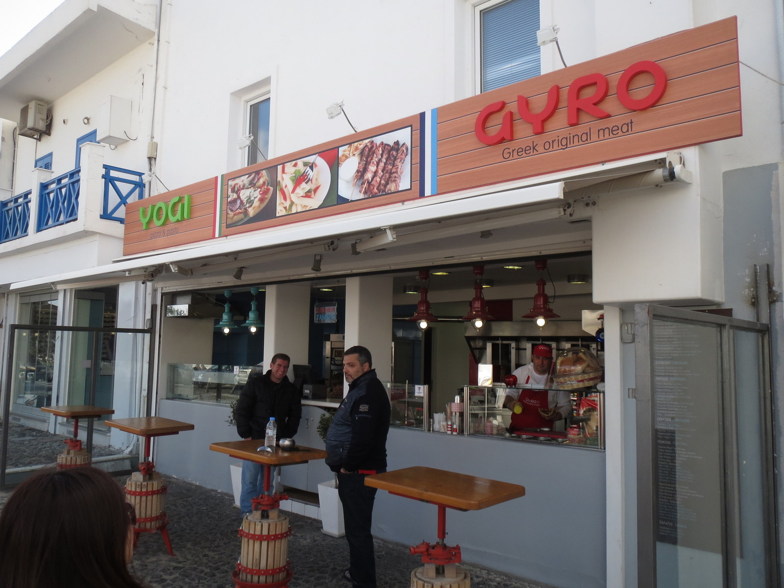 YOGI AND GYRO IN  Fira main square