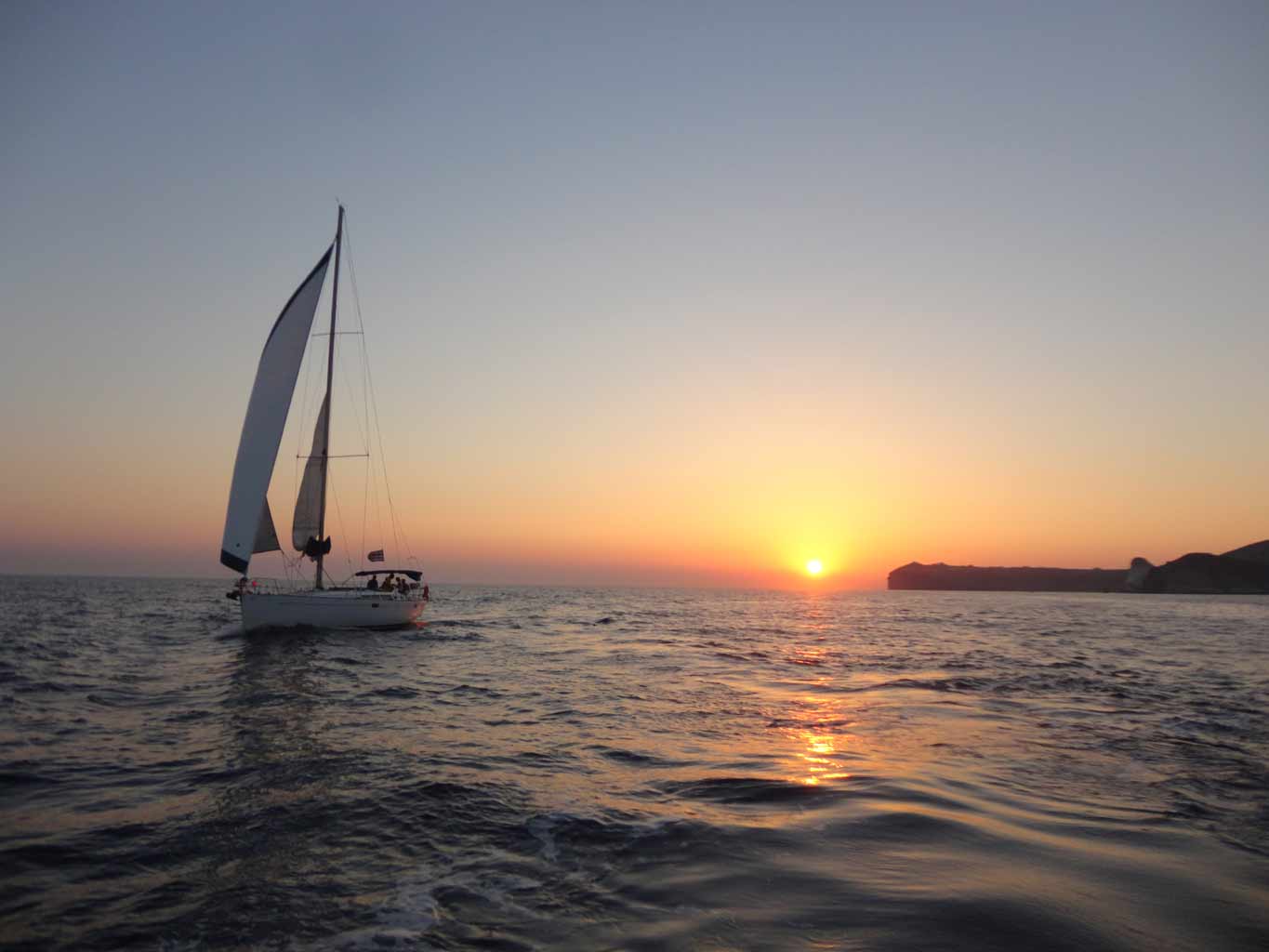 BARCAS SAILING IN  Oia Santorini Cyclades islands