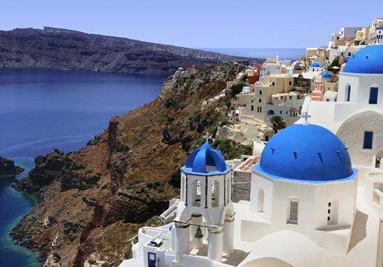 Glamorous Santorini is deliciously different. Geographical newness is in part to thank. The island's popular black volcanic Perissa and Kamari beaches are big draws, as is its arguably most famous Red Beach near Akrotiri (which is the place to go for archaeology buffs). Santorini curves round a gian...