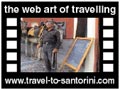 Travel to Santorini Video Gallery  - Fira - A day in Fira, the stairs to Gialos (the old port) with the donkeys, the churches on the caldera cliff and the sunset from Nomikos center.  -  A video with duration 1 min 17 sec and a size of 1984 Kb